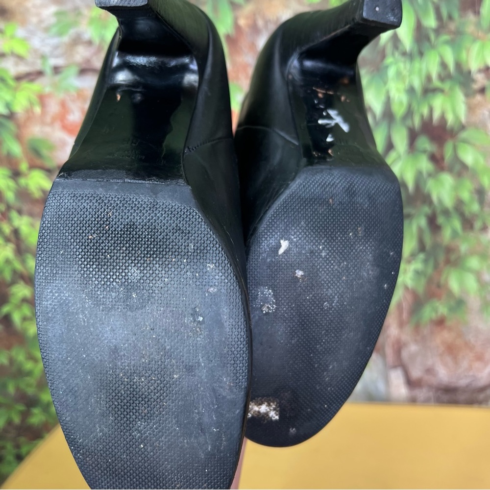 VINTAGE ALBERTA FERRETTI Triple Zip Lampo Black Leather Boots, 8B - Picture 14 of 15